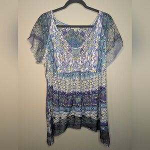 Floral Patterned Women's Top
